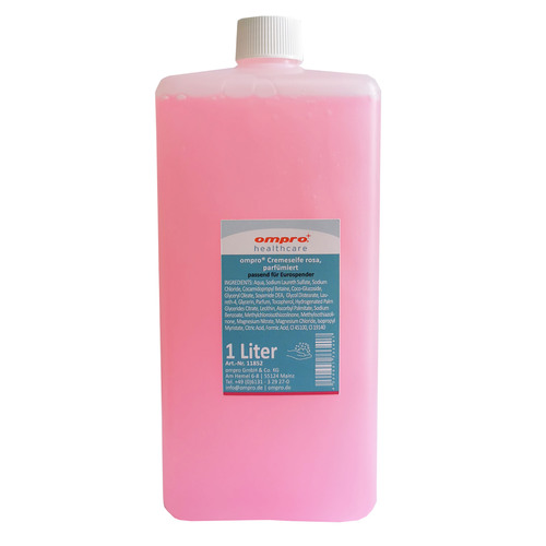 ompro® Cremeseife rosa, parfümiert, 6 x 1 Liter