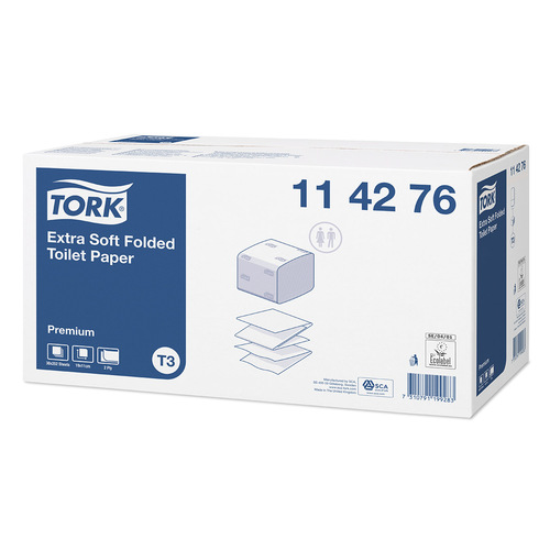 TORK Einzelblatt Toilettenpapier \"Premium\" 2-lagig weiß, 7.560 Bl.
