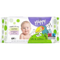 Bella Baby Happy Feuchttücher Seide & Baumwolle, 64 Tücher