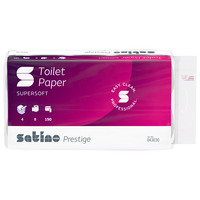 Satino Toilettenpapier Prestige Kleinrollen, 4-lagig, 72 Rollen