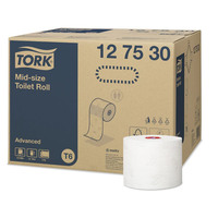 TORK Midi Toilettenpapier "Advanced" 2-lagig weiß, 27 Rollen